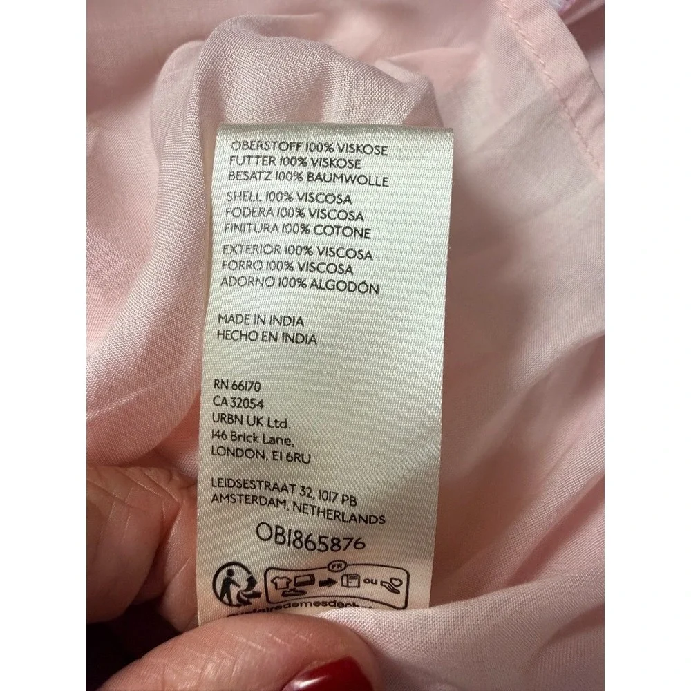 Free People Dress Women 6 Pink Still In Love Floral Maxi Boho Coquette Cottage‎